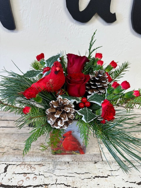 Cardinal Cheer Bouquet